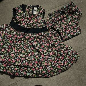 Baby Gap Navy and floral dress 12-18 mo